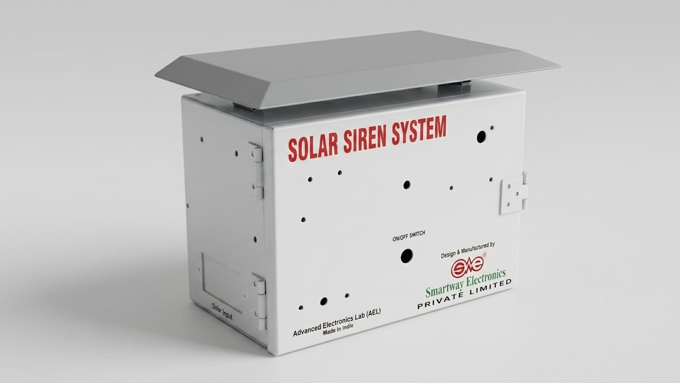 Solar siren system product - elephant deterrent device